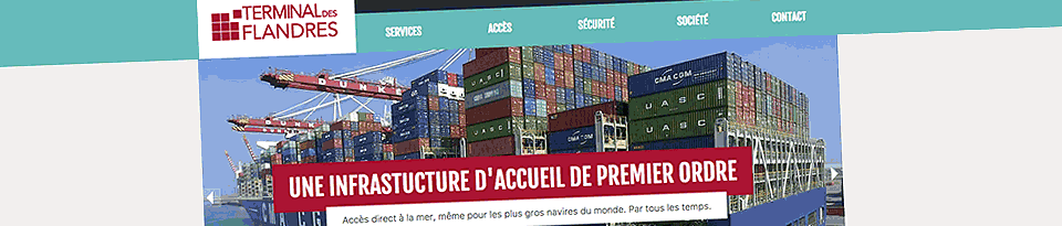 Le site web du terminal des conteneurs de Dunkerque